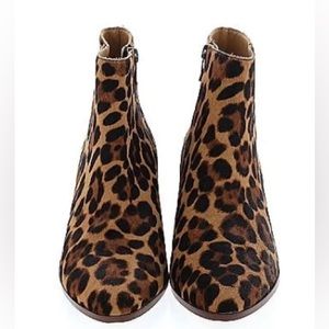 J. Crew Sawyer Leopard Bootie